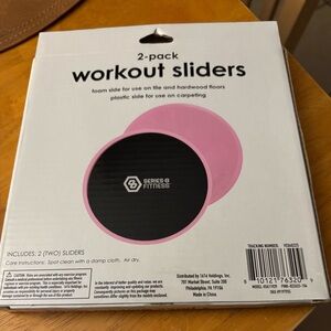 Series 8 Fitness Pink and Black Workout Sliders